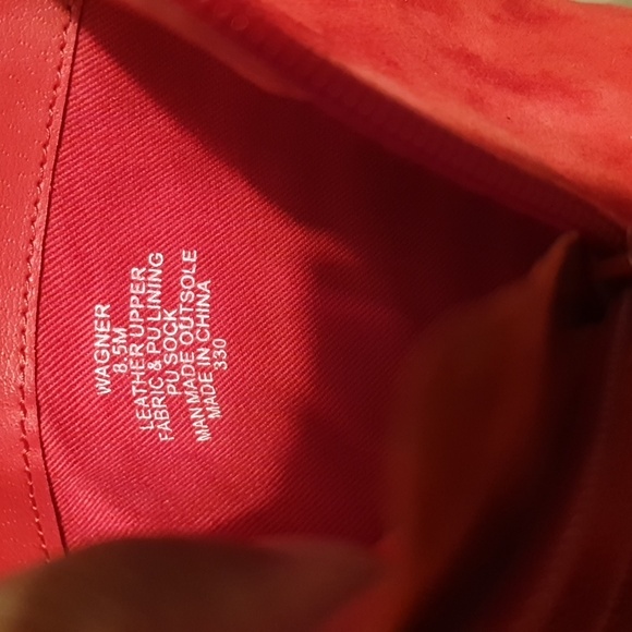 Steve Madden Wagner Lipstick Red Suede  Booties. Sz 8.5 - Picture 4 of 7